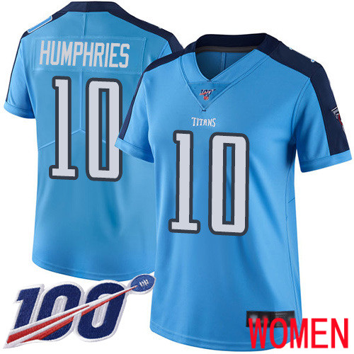 Tennessee Titans Limited Light Blue Women Adam Humphries Jersey NFL Football #10 100th Season Rush Vapor Untouchable->youth nfl jersey->Youth Jersey